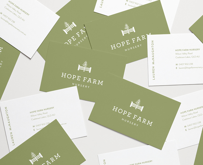 Hope Farm Nursery: Business Cards
