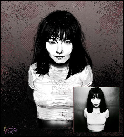 painting of bjork