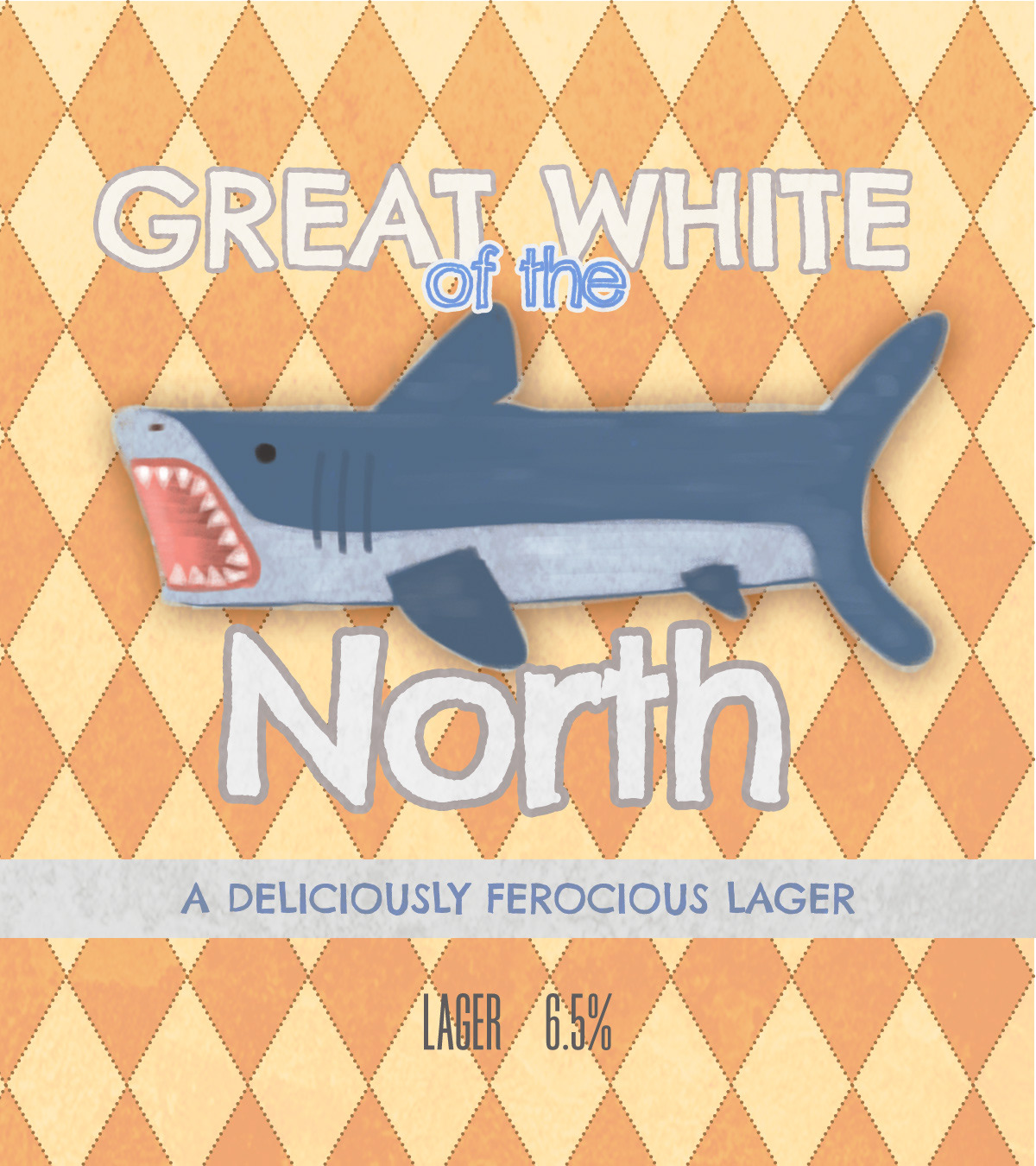 Fictional beer brand labels