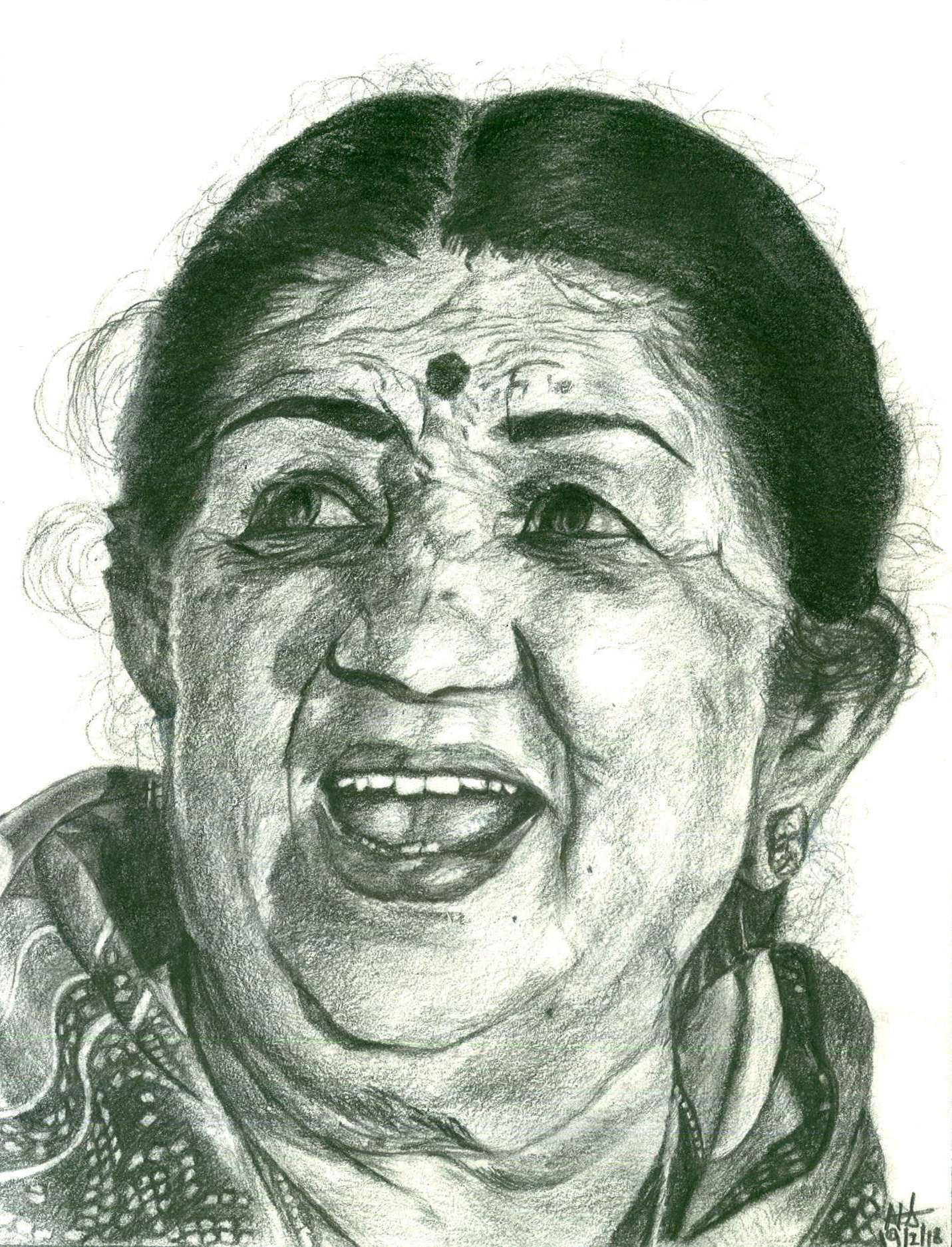 Lata Mangeshkar Sketch / Why do you like pencil sketches? Quora / I