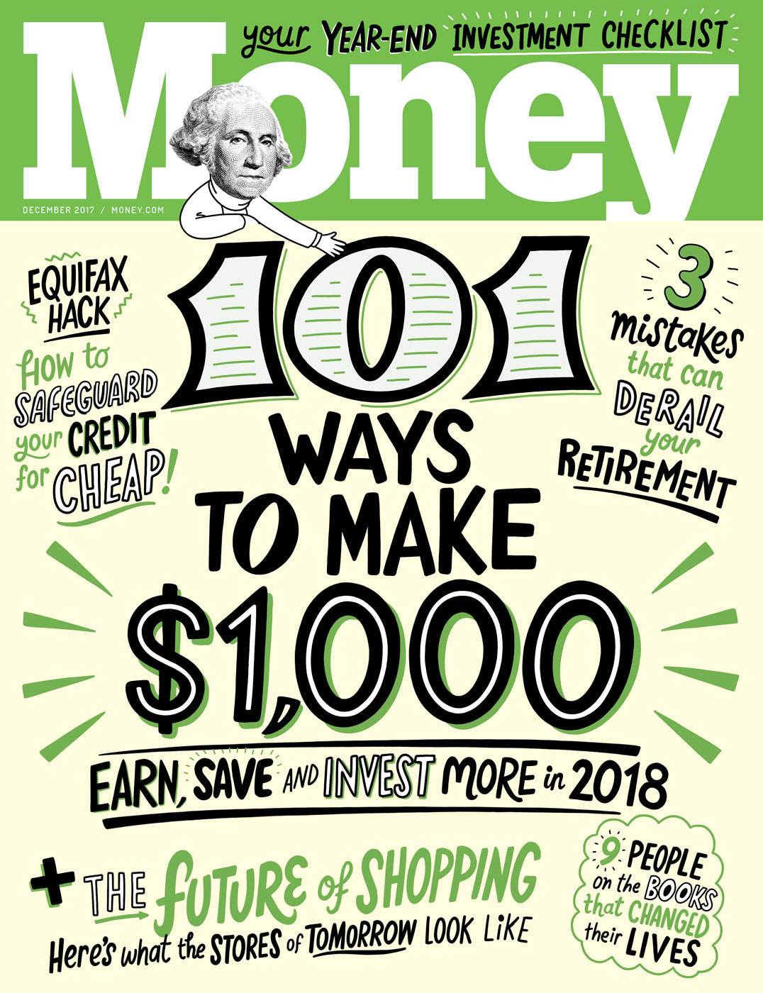 Adam Hayes Type Illustration Money Magazine - money magazine