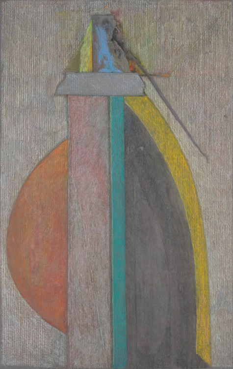 Klarika (1982) Monotype and mixed media on faded Fabriano Roma paper, 17 x 12 inches