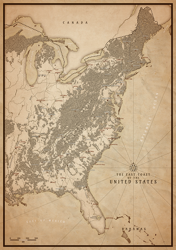 readymaps - The East Coast of The US