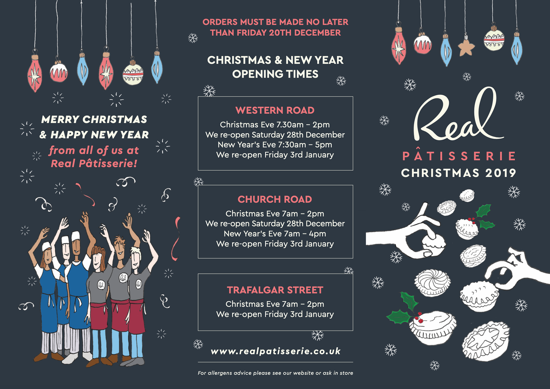 Real Patisserie: Christmas order form
