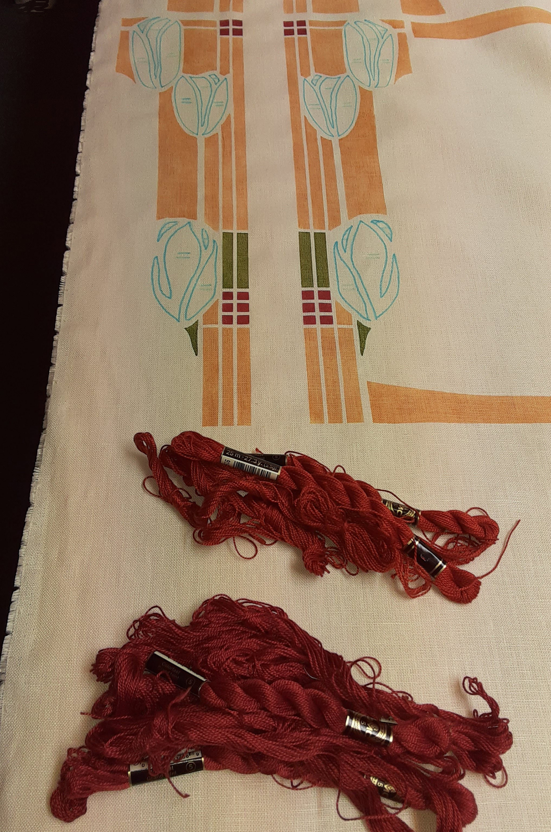 stencil complete! ready for embroidery