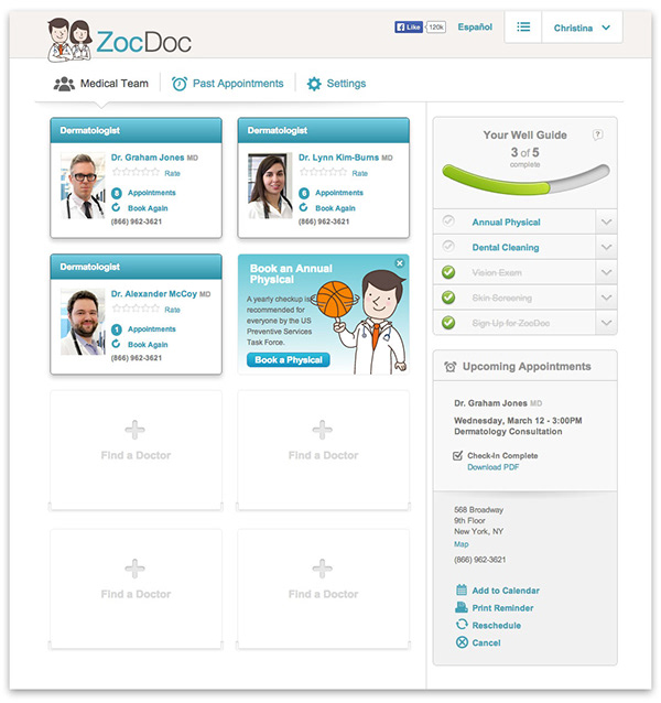 CHOPSAKI ZocDoc  and Mobile App