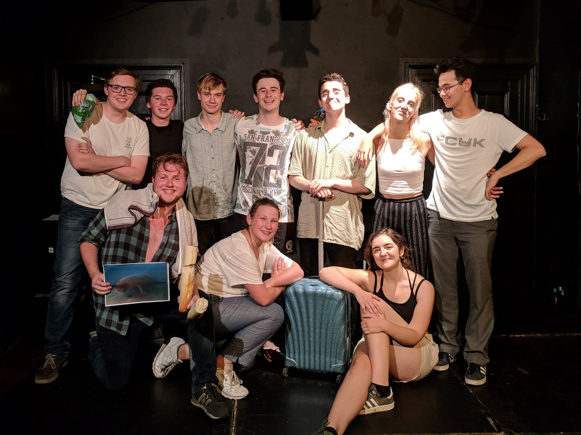 Cast of the Preview shows for Revunions Fringe Shows