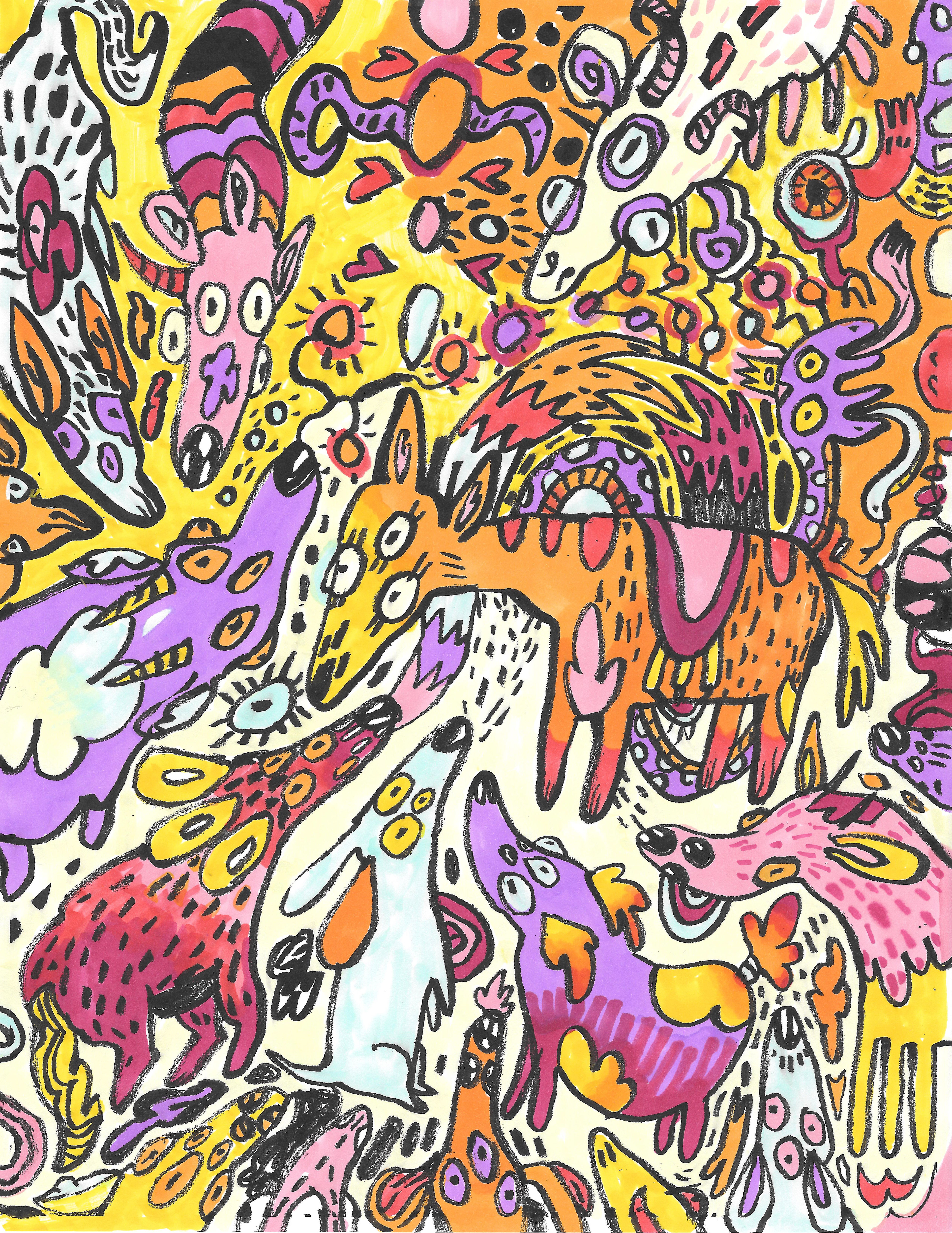 sophie shiff funky illustrations