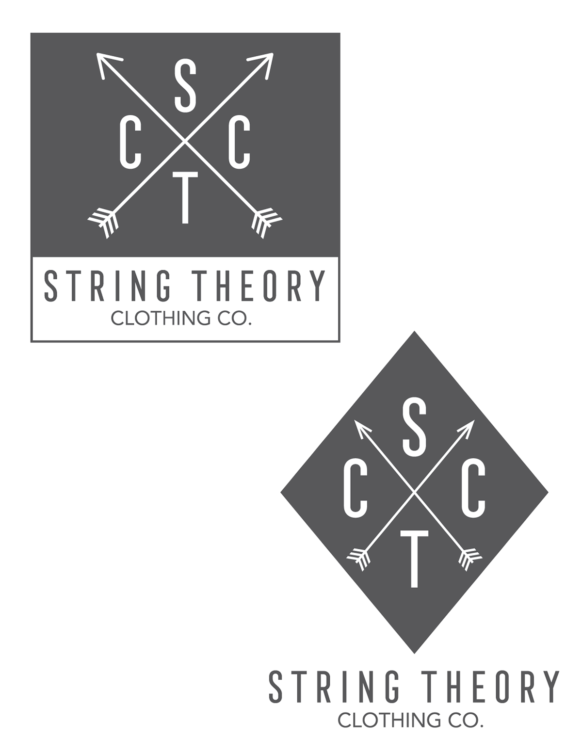 arcto design string theory clothing logo