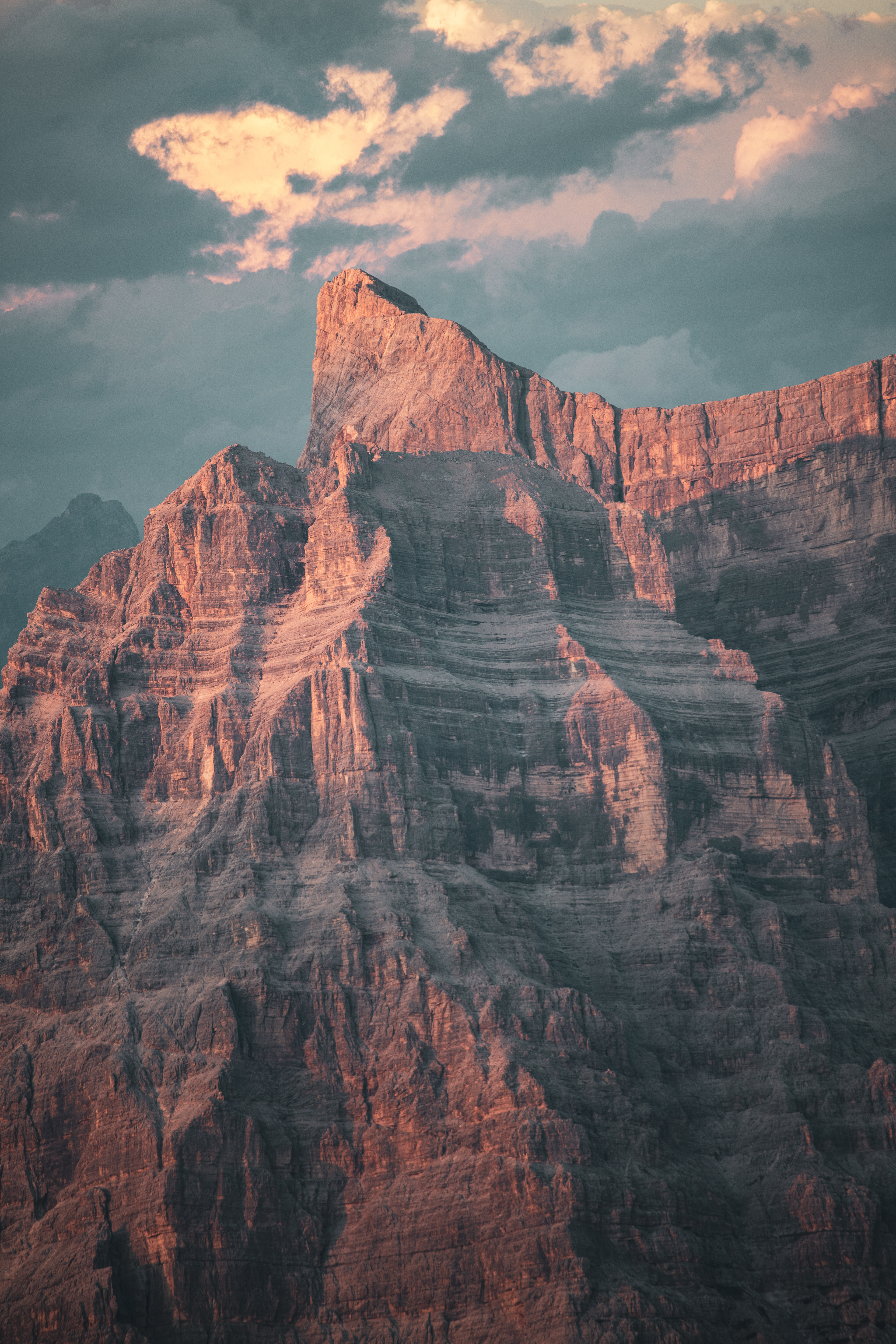 Il Pelmo al tramonto dal Torrani