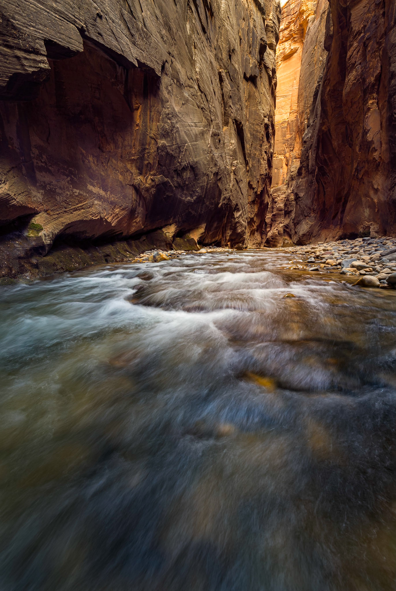 The Vrigin River NarrowsZion National ParkUtahNovember 15, 2017Pentax K-1, HD PENTAX-D FA 15-30mm F2.8ED SDM WRISO 100 15 mm  0.8 sec at ƒ / 16