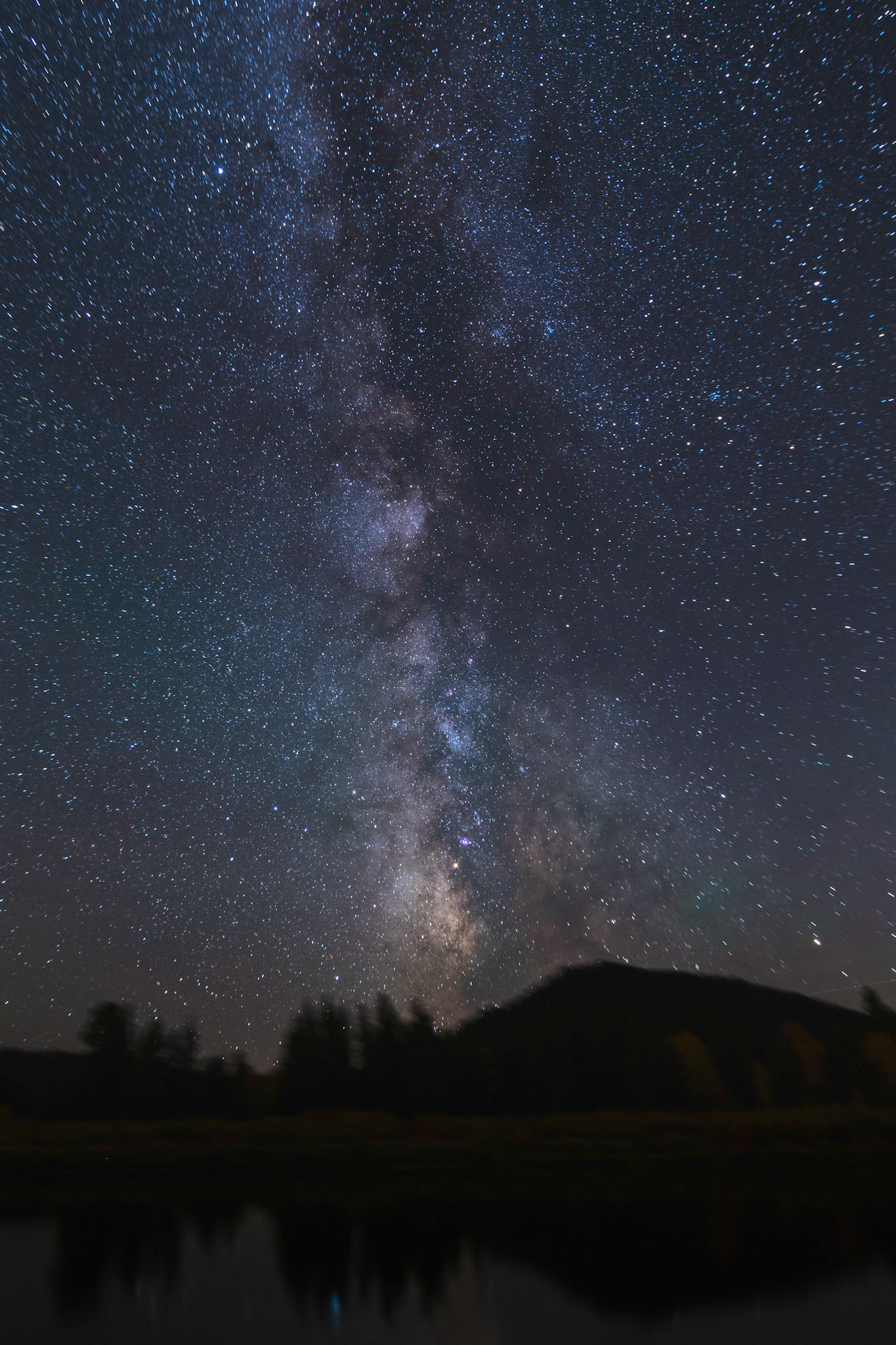 The Milky Way over Signal Mountain, from Oxbow Bend.Stars were tracked during this exposure using the AstroTracer function of the Pentax K-1 camera.Grand Teton National ParkWyomingSeptember 28, 2016PENTAX K-1, HD PENTAX-D FA 15-30mm F2.8ED SDM WRISO 400 15 mm  240.0 sec at ƒ / 3.2