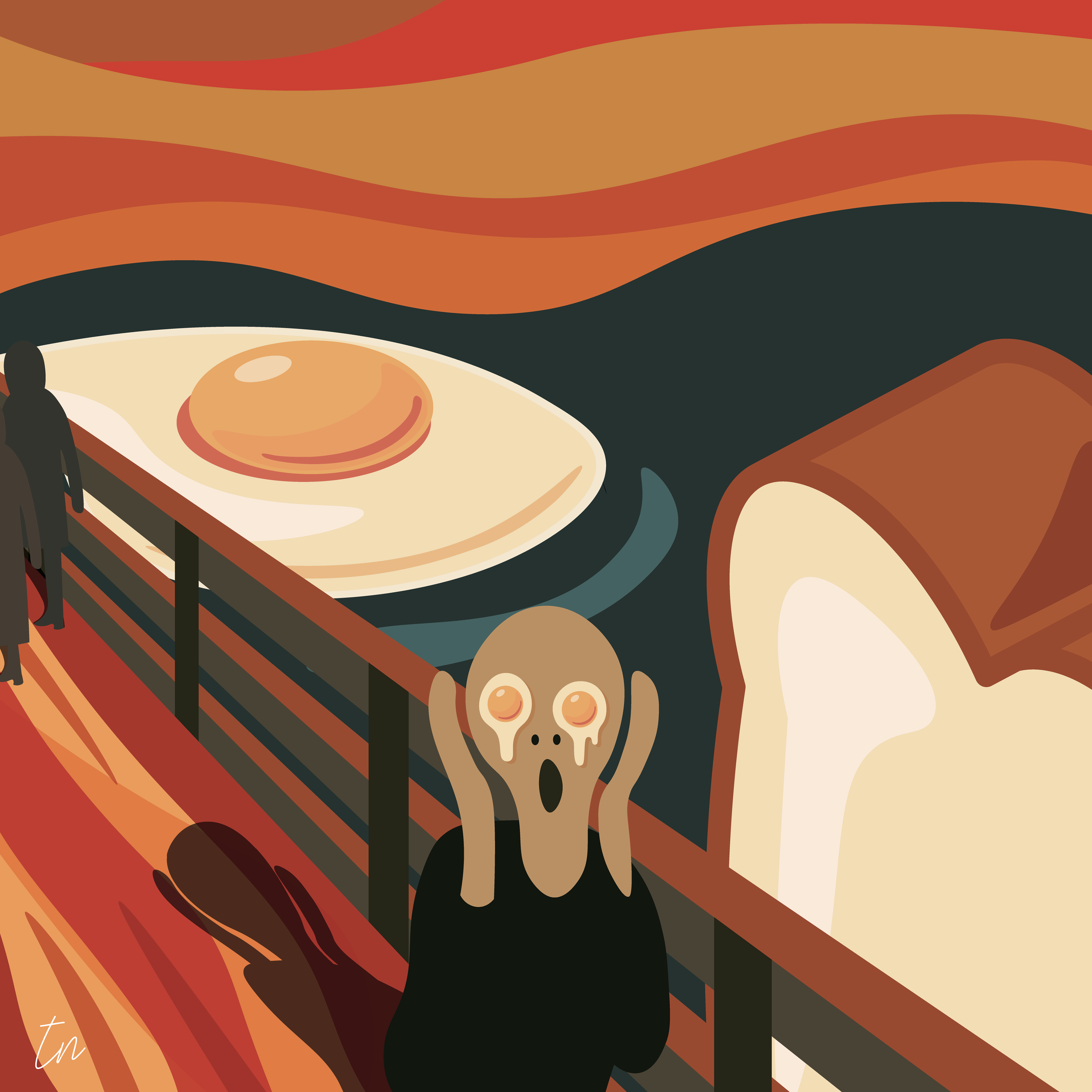Day 25 / 'The Scream', eggs