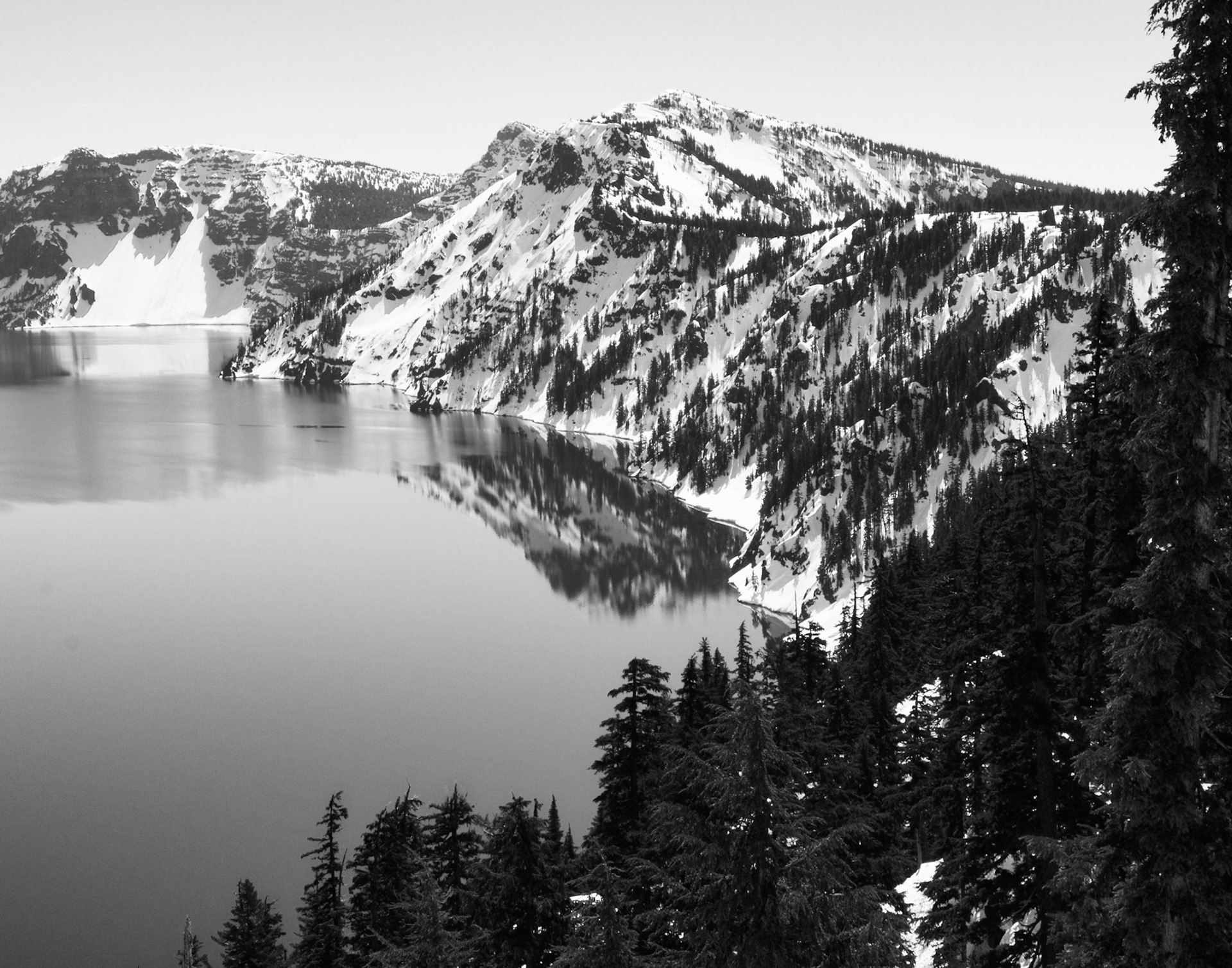 Early Spring in the Forests the Overlook Crater Lake