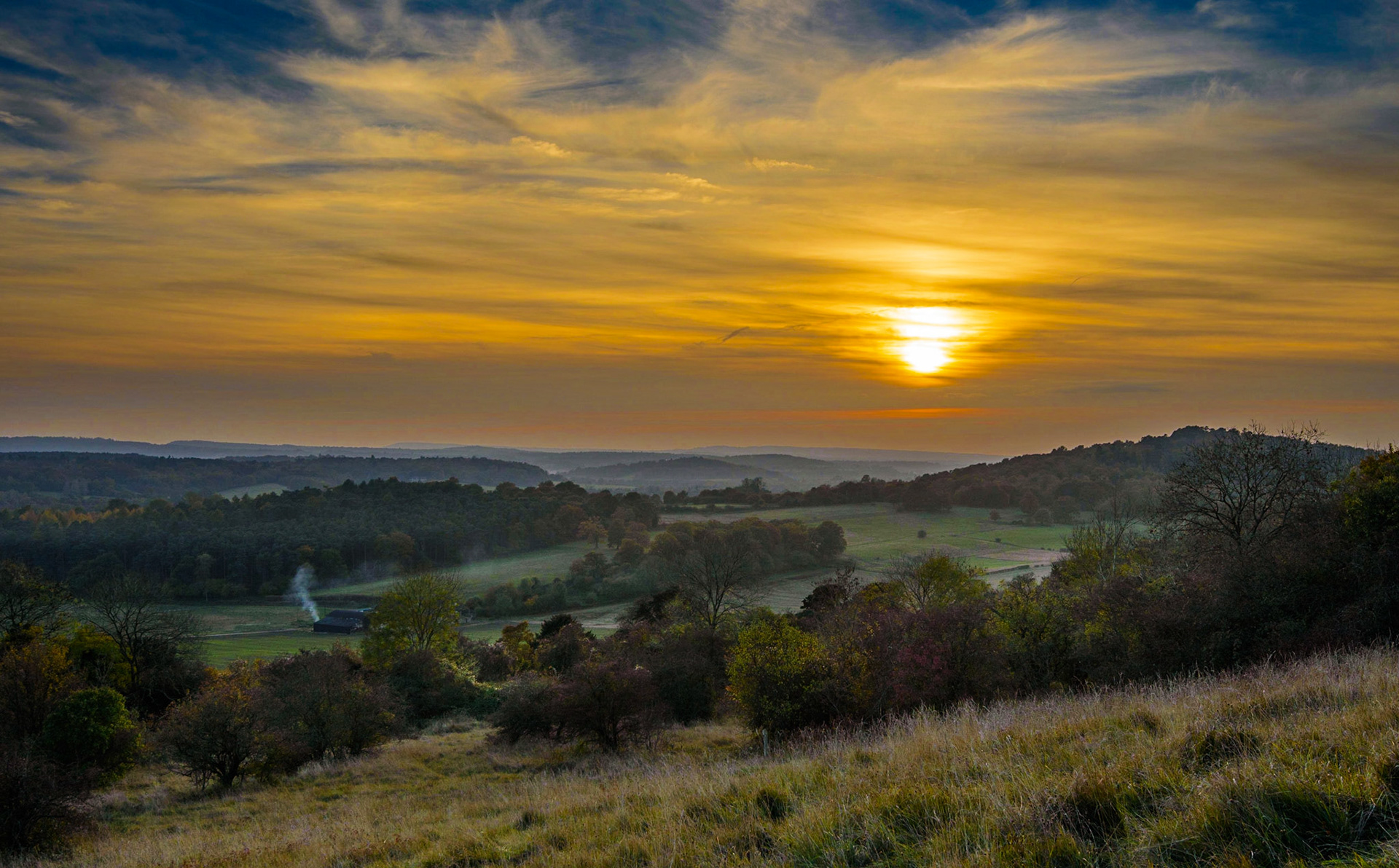 Newlands Corner Sunset