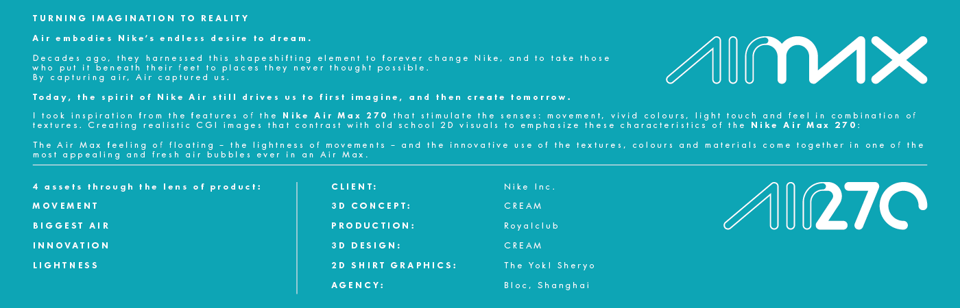 Wes Cockx Cgi Illustration Typography Motion Nike Air Max 270 Wes Cockx Cgi Illustration Typography Motion Nike Air Max 270