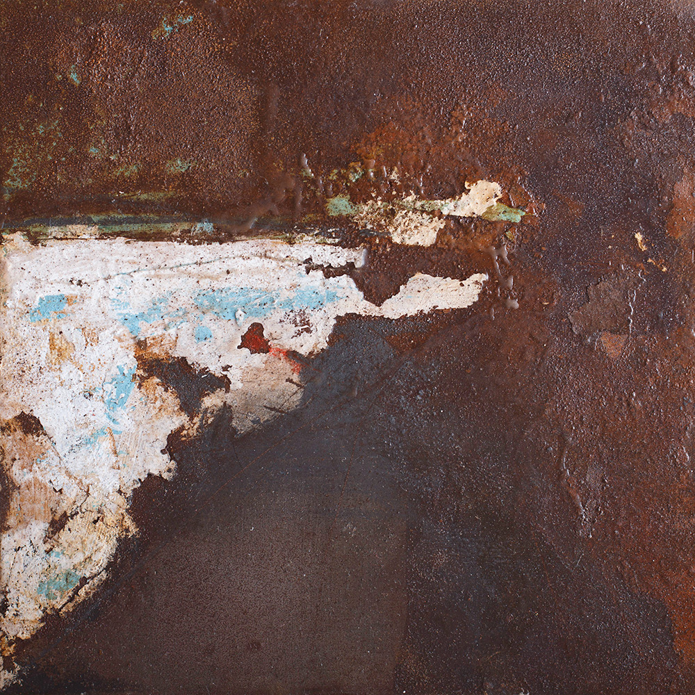 Under the surface / April 2014 / Mixed media on steel / 20x20cm