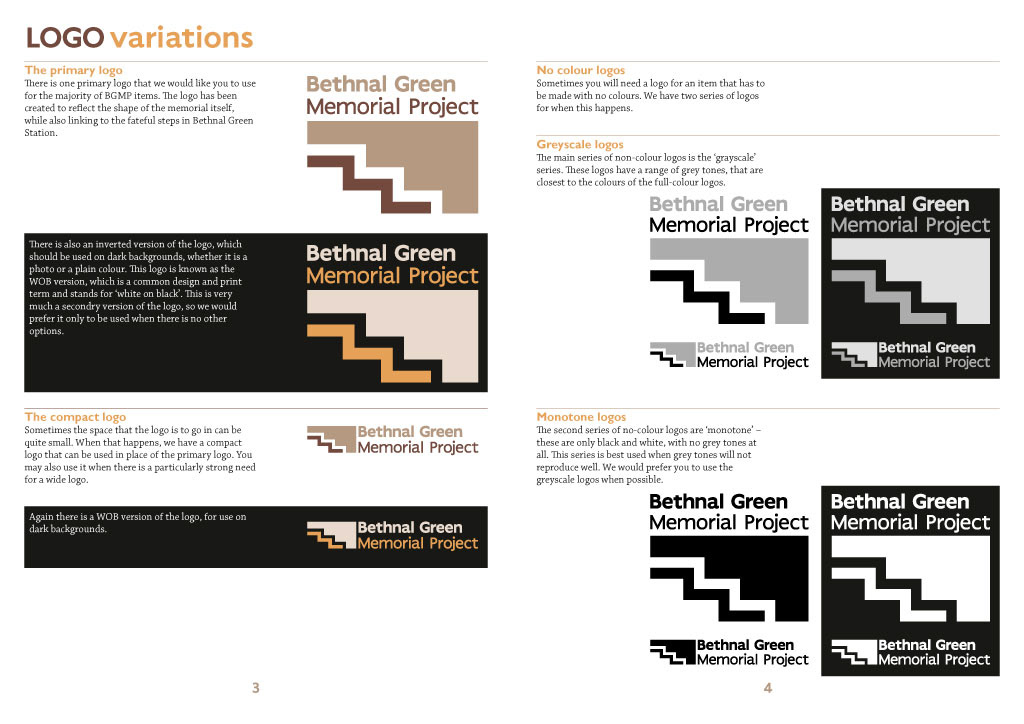 Full branding, including guide