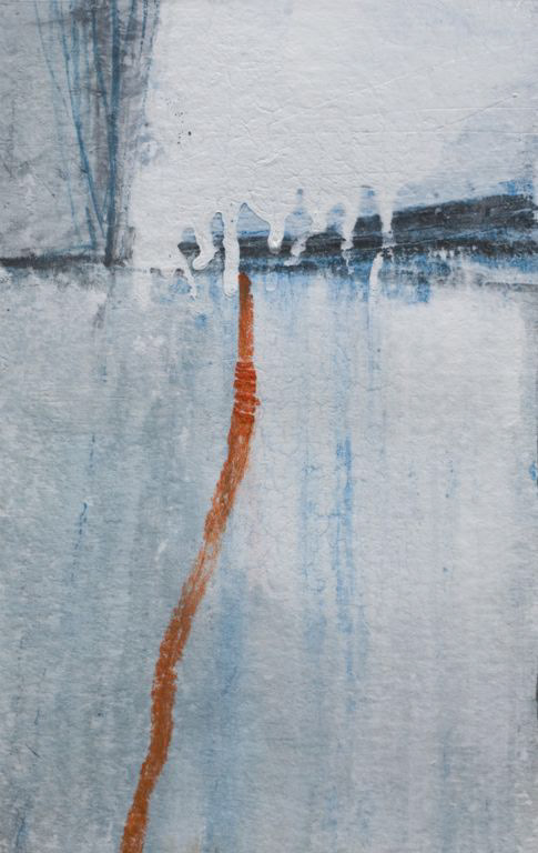 In our imaginations / Mixed media on paper / 22x13cm / Sold