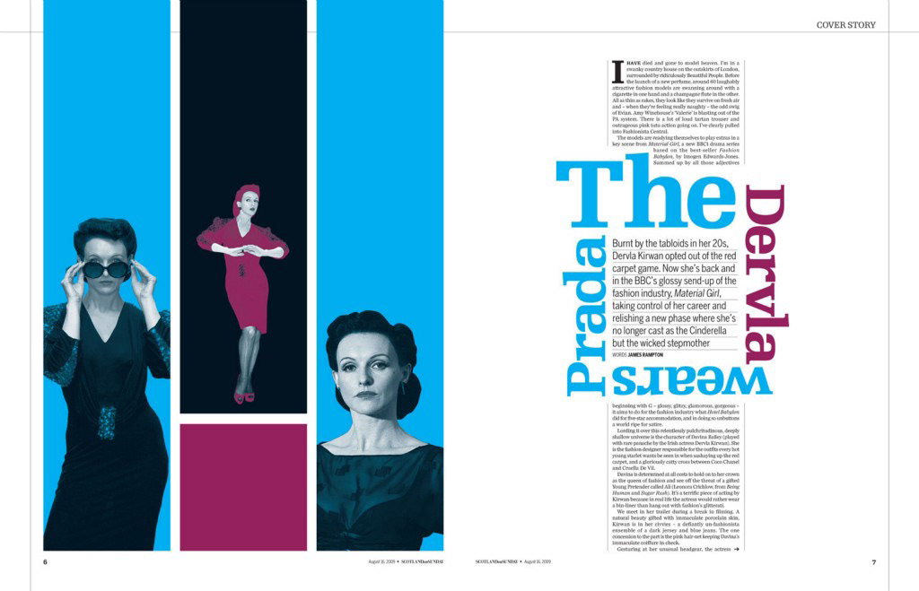 Magazine double page spread