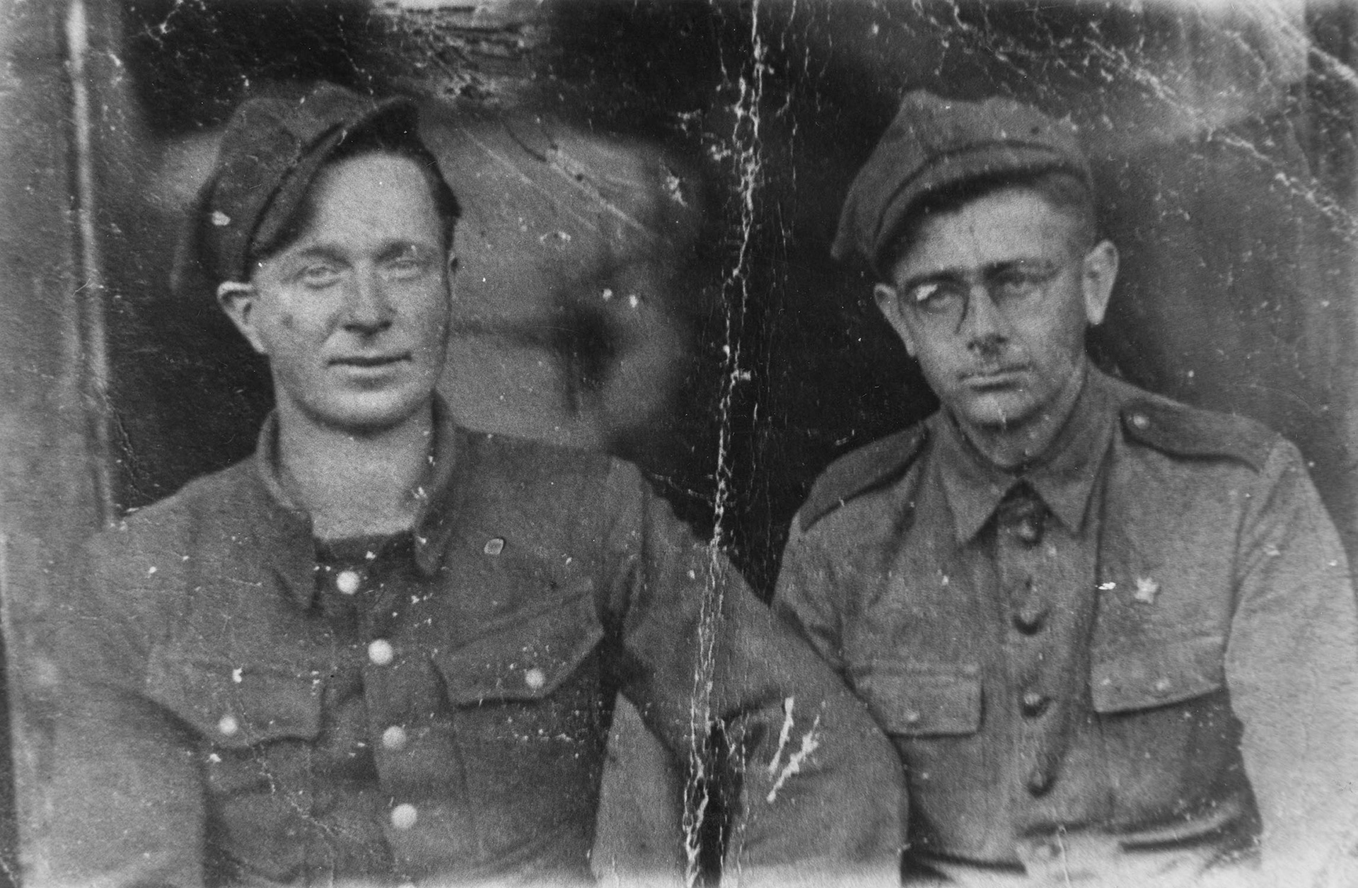 1941 | Pilecki Michał i Bezubik Benedykt - formowanie się wojsk polskich - Ostaszków, ZSRR | z arch. Zofii Polikarp