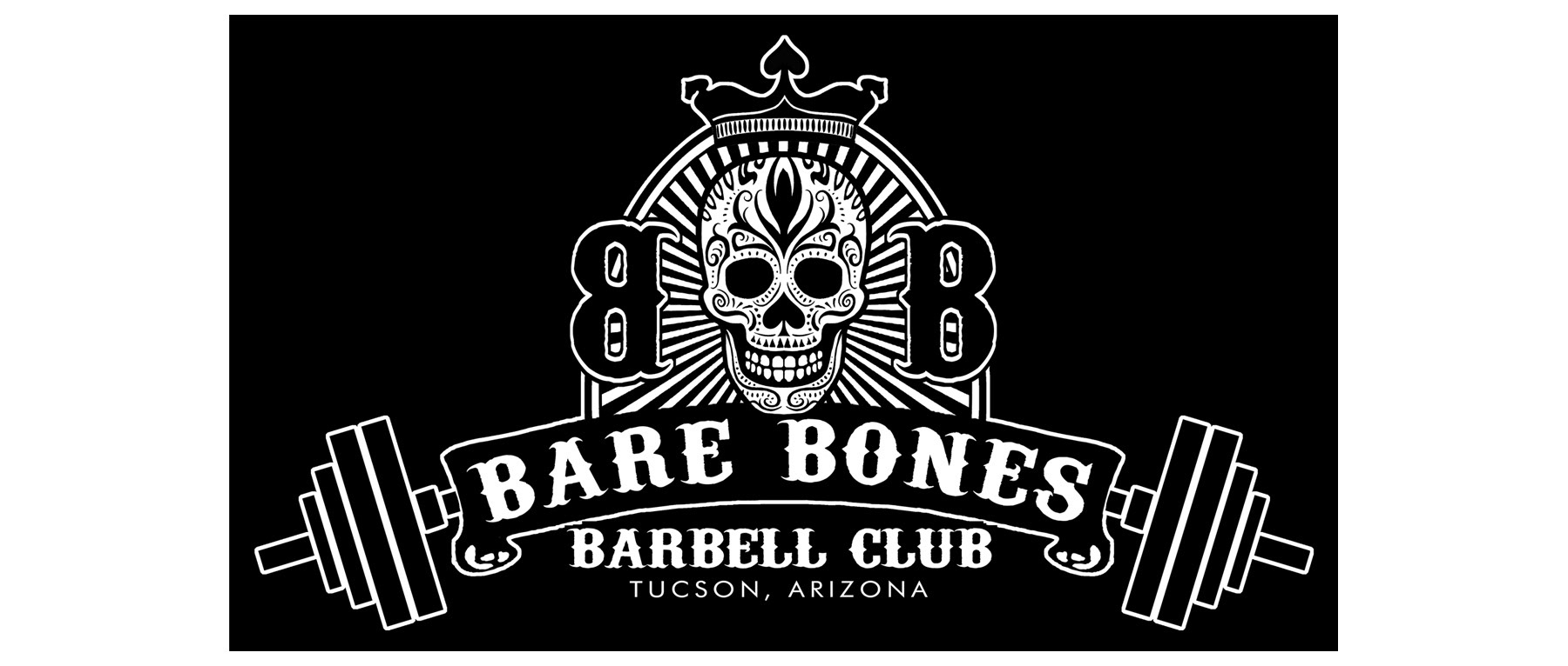 Logo on black background