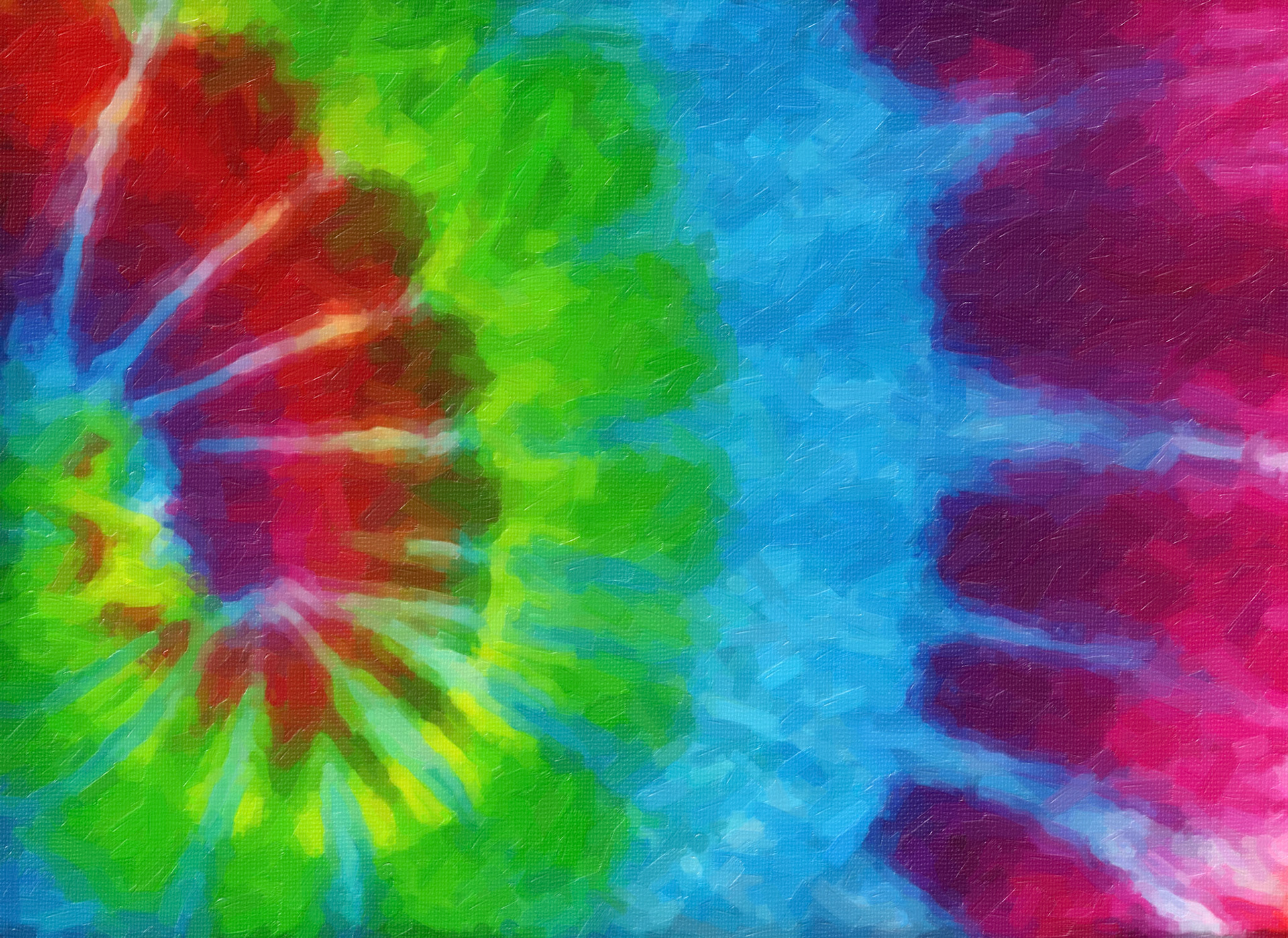 Tie-dyed Faux Oil Painting