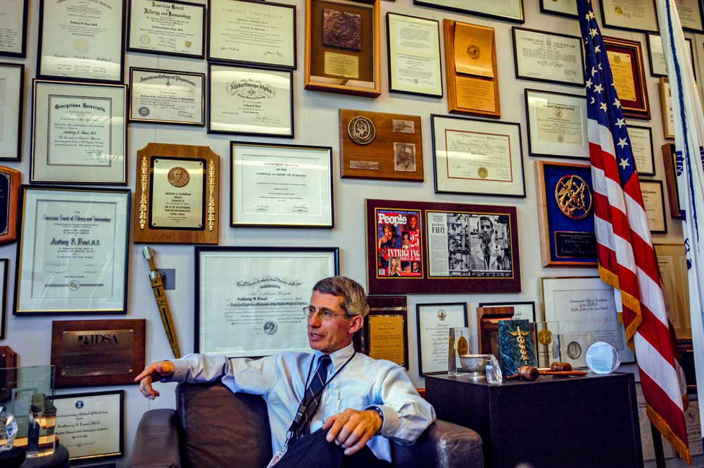 Anthony Fauci, MD, Director of the National Institute of Allergy and Infectious Diseases of the National Institutes of Health, April 30, 2003