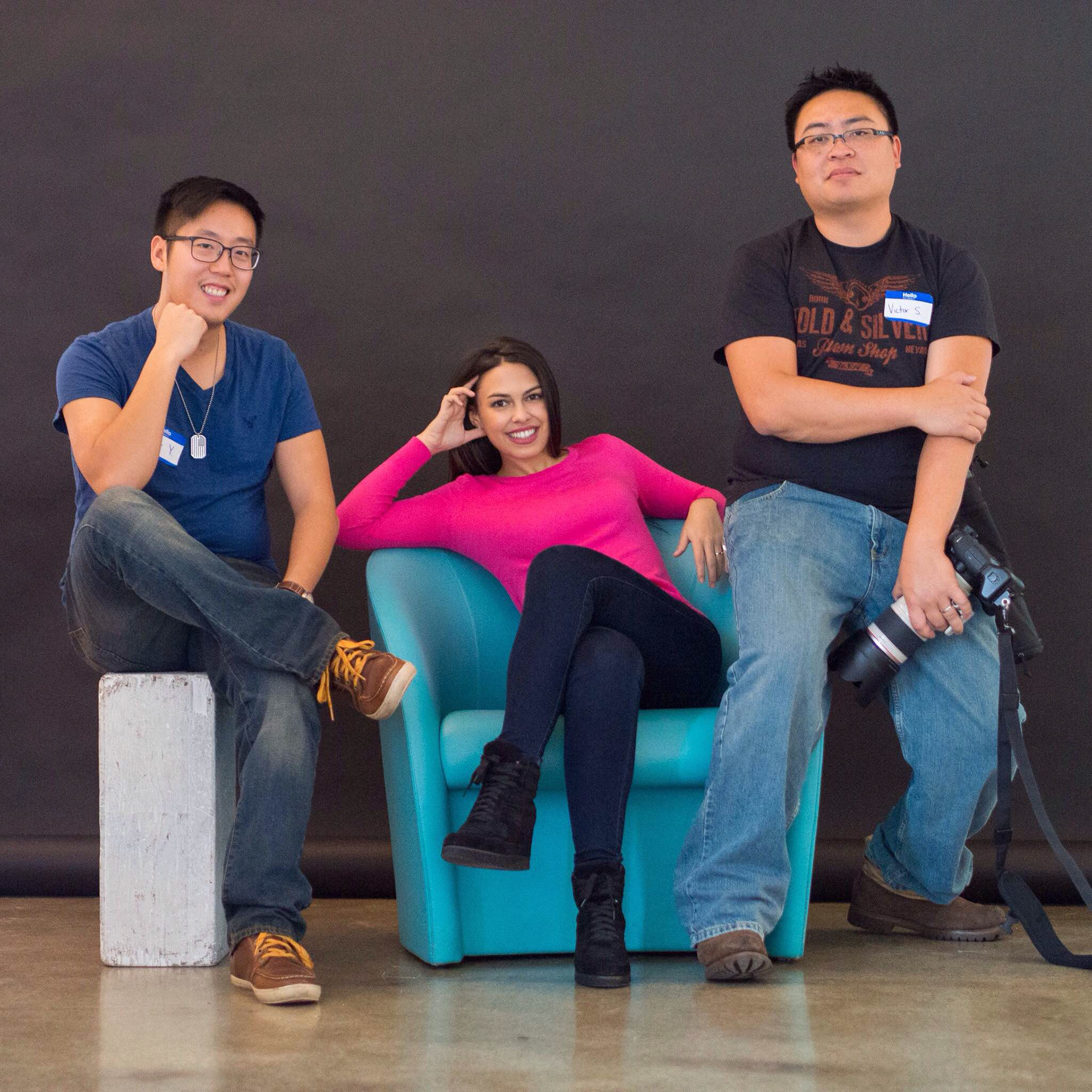 Joe McNally's photography course. (Pete, Shari, Vic)