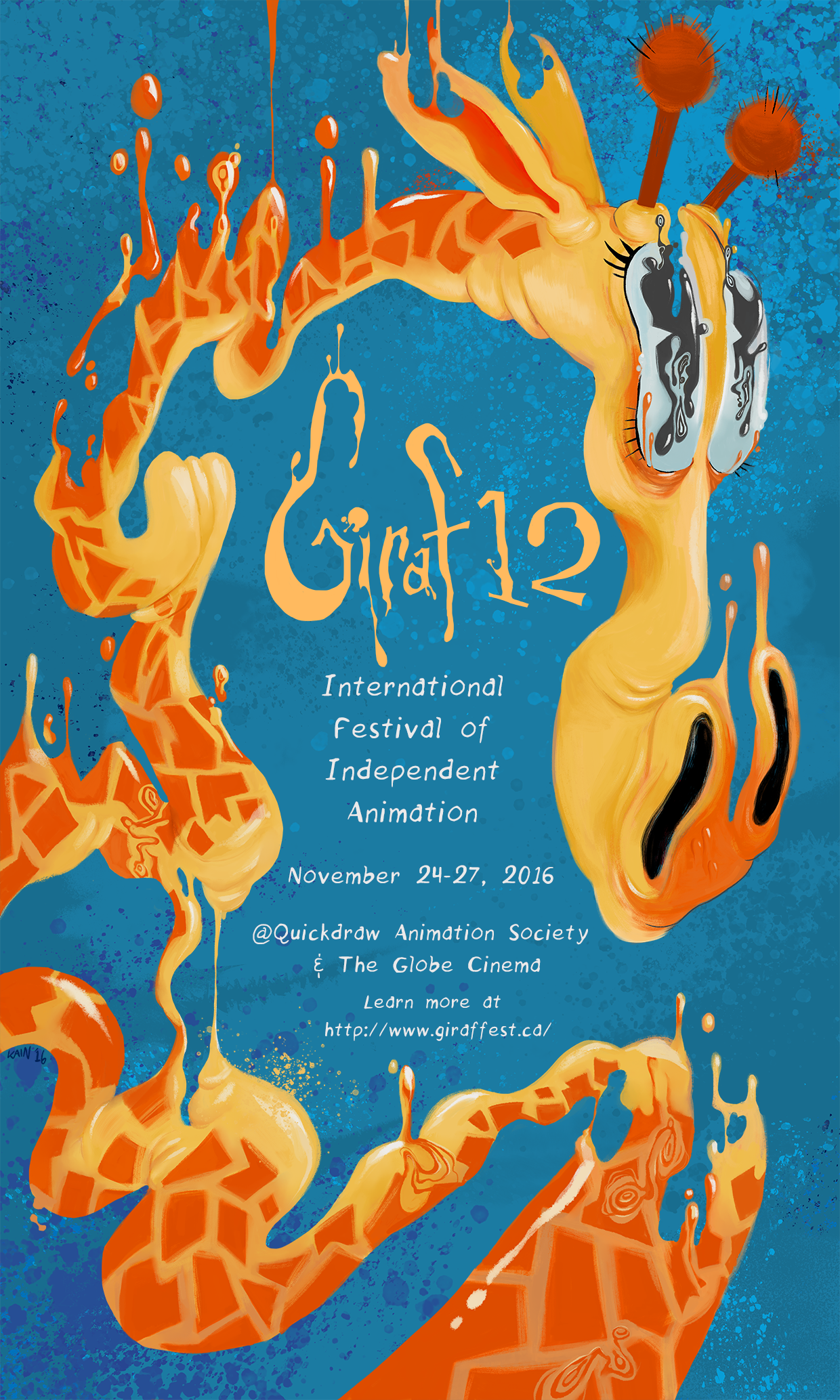Promotional poster for the 12th GIRAF festival