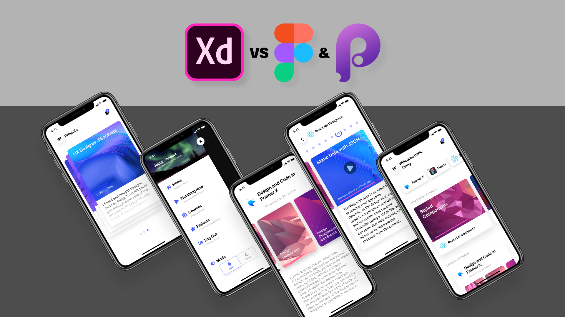 Jaimy Stewart, Senior UX Designer - Adobe XD vs Figma & Principle