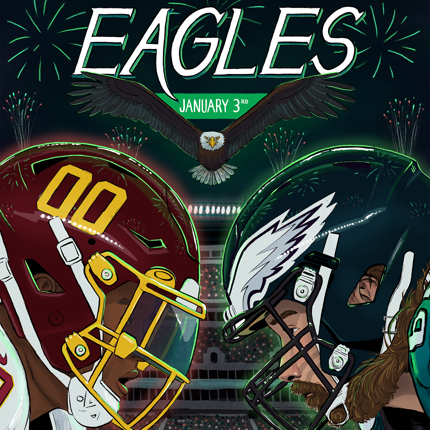 Gabrielle Patterson - Philadelphia Eagles Game Day Poster