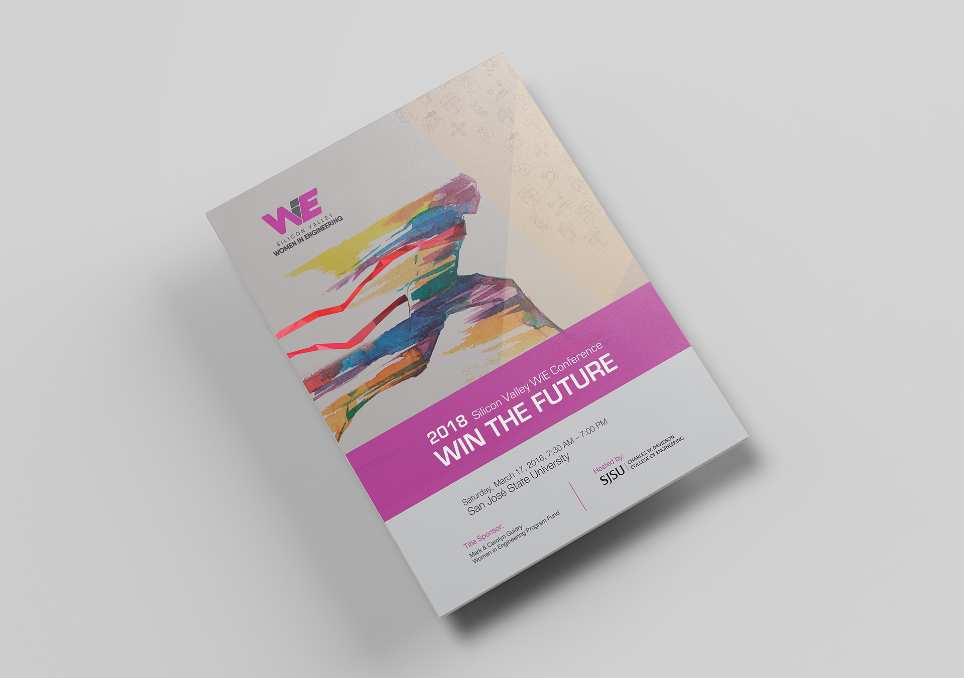 yanshu gu 2018 women in engineering conference brochure design