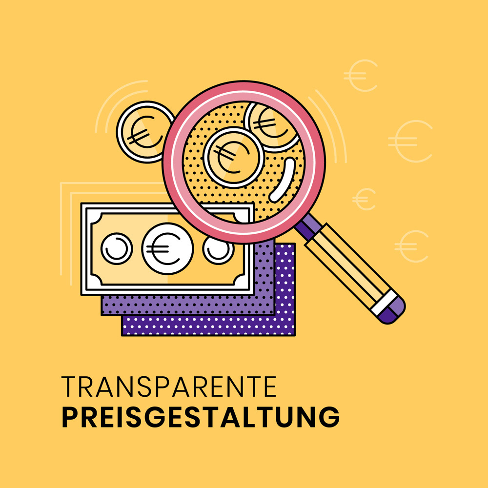 Icon that represents transparent pricing by Adrian Bauer