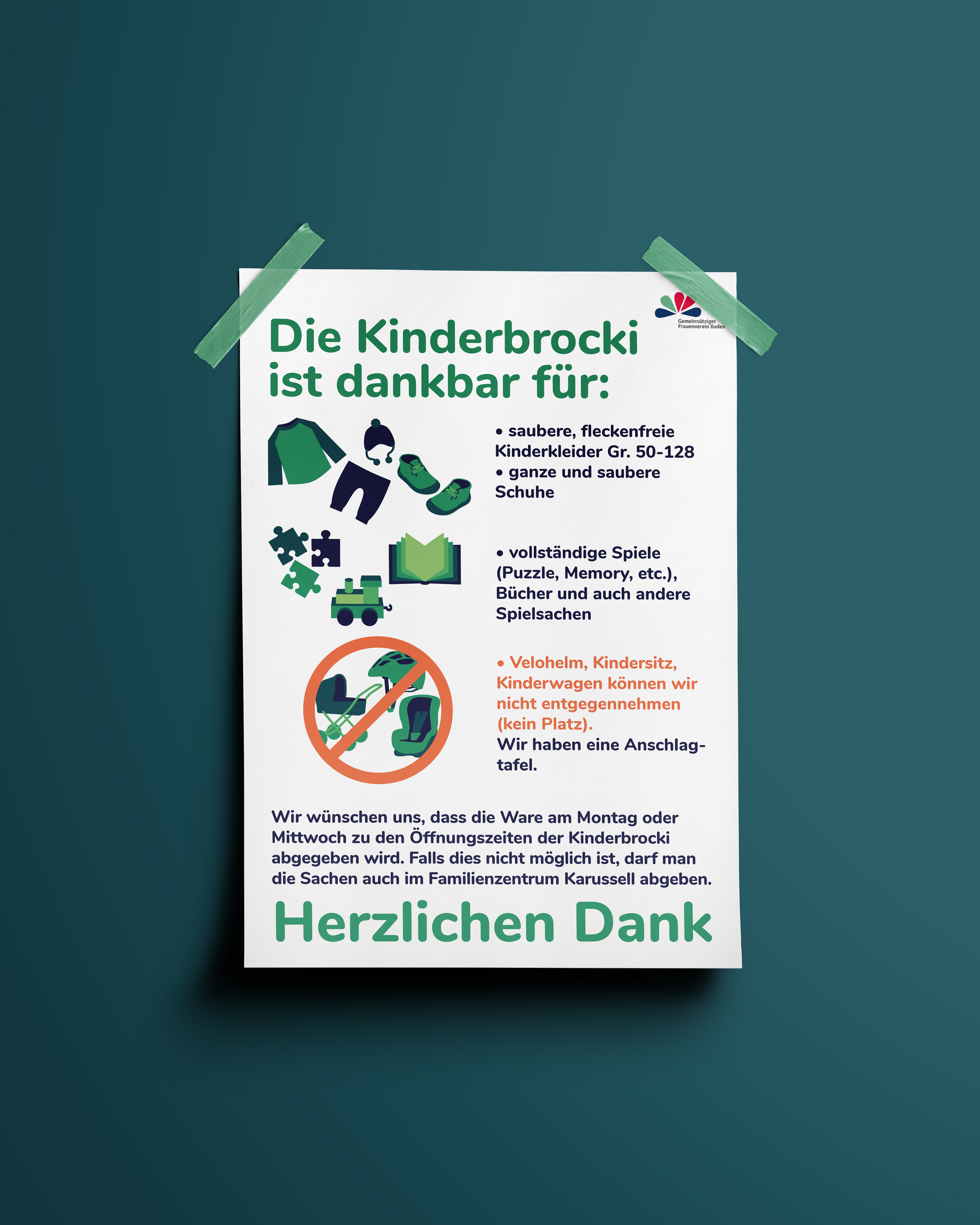 Kinderdrocki Baden Plakat A3