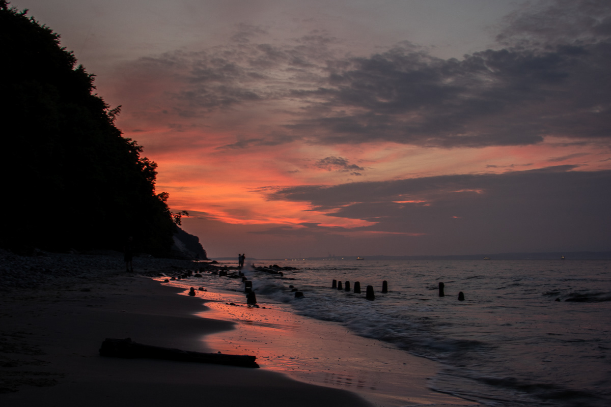 Abendstimmung am Strand von Sellin