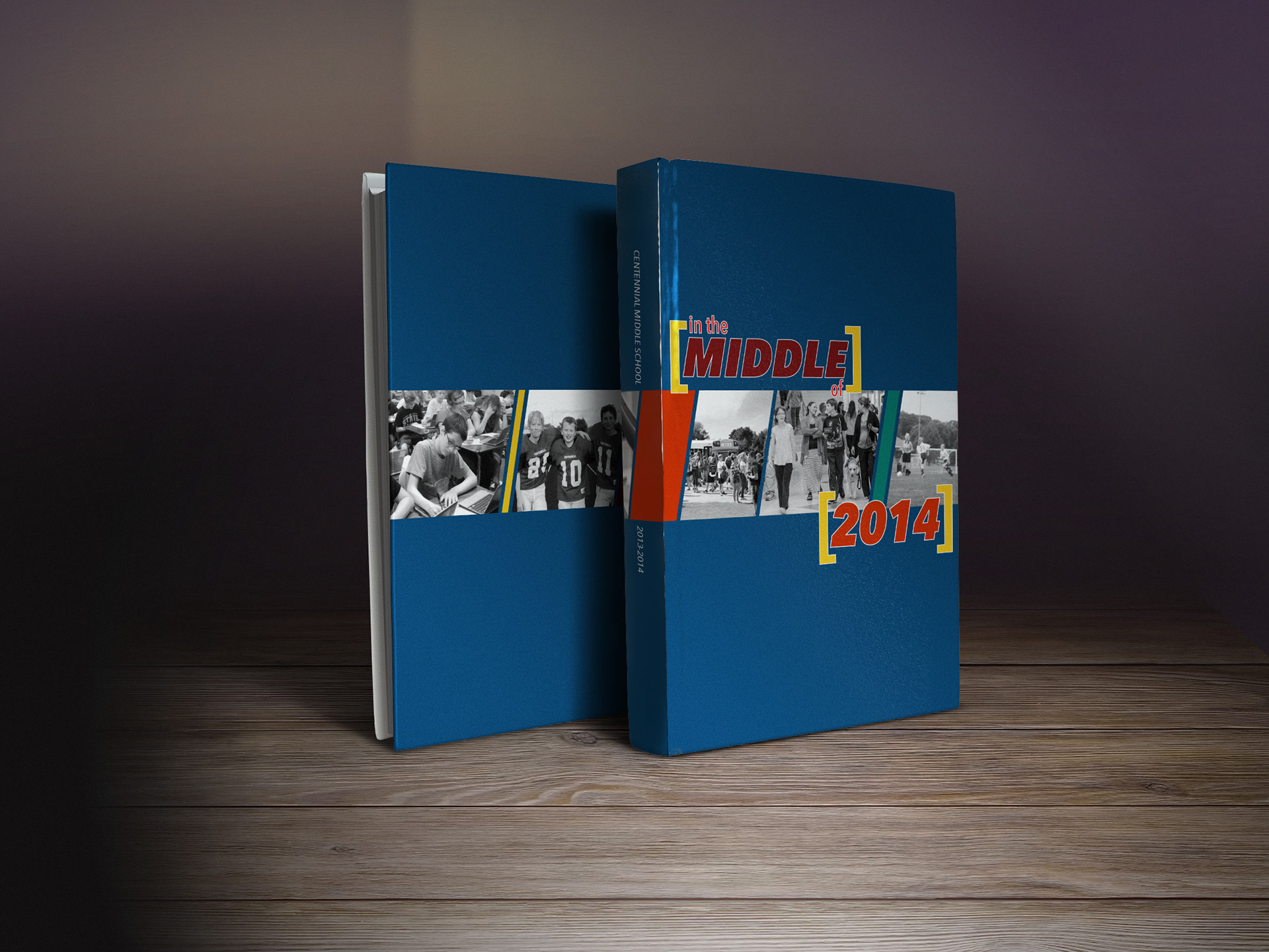 Middle School Yearbook Cover/theme design.