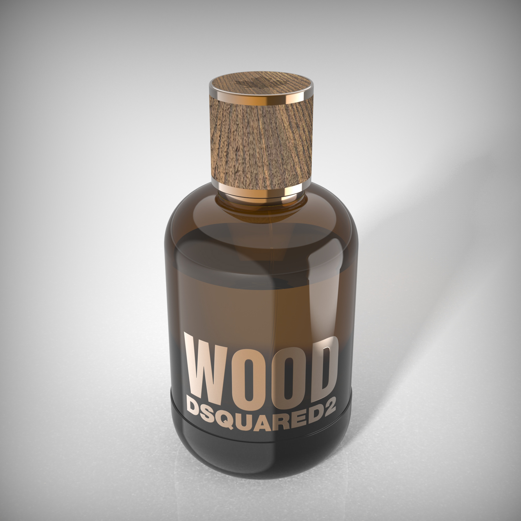 Wood Cologne Bottle | Model & Rendering