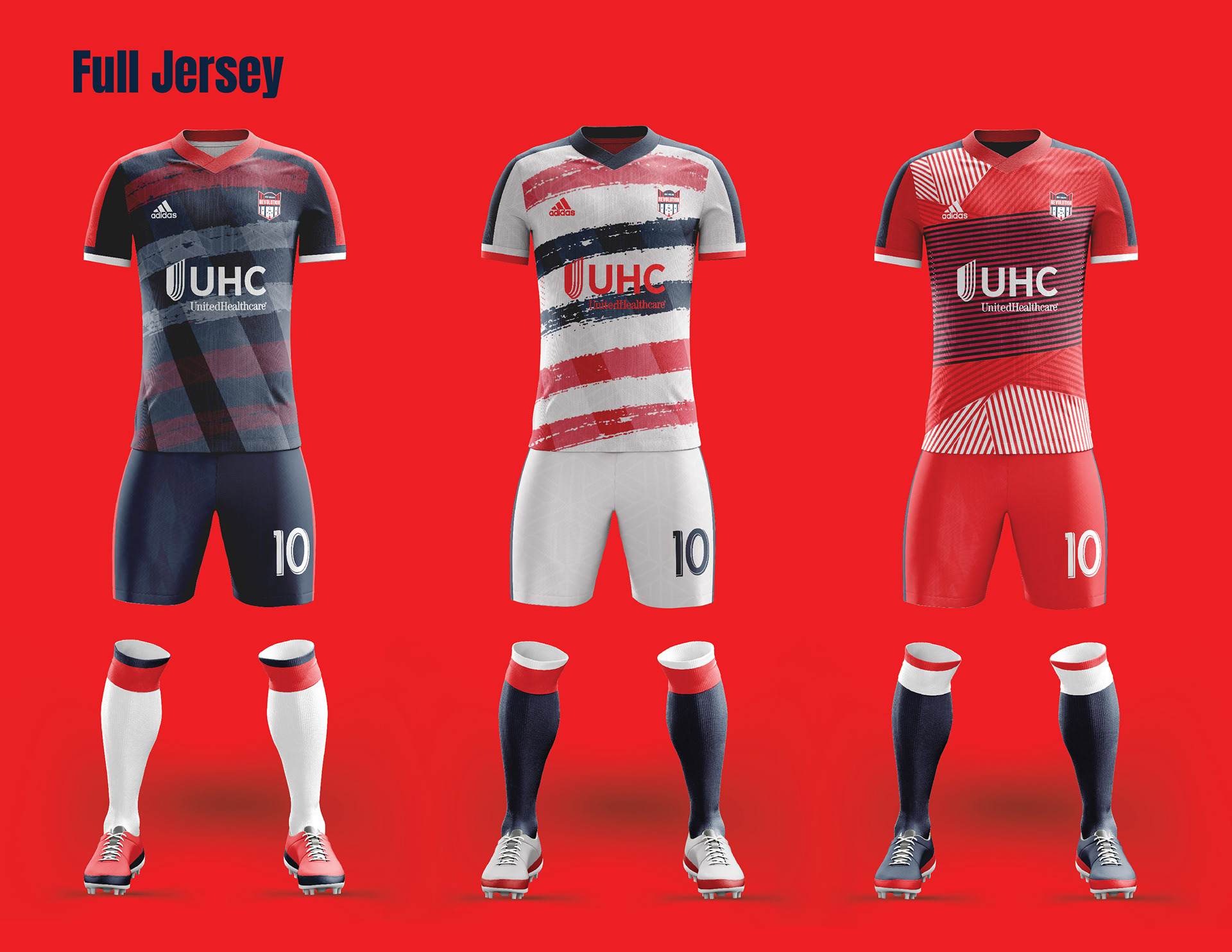 Gamez Designs - New England Revolution Rebrand Concept