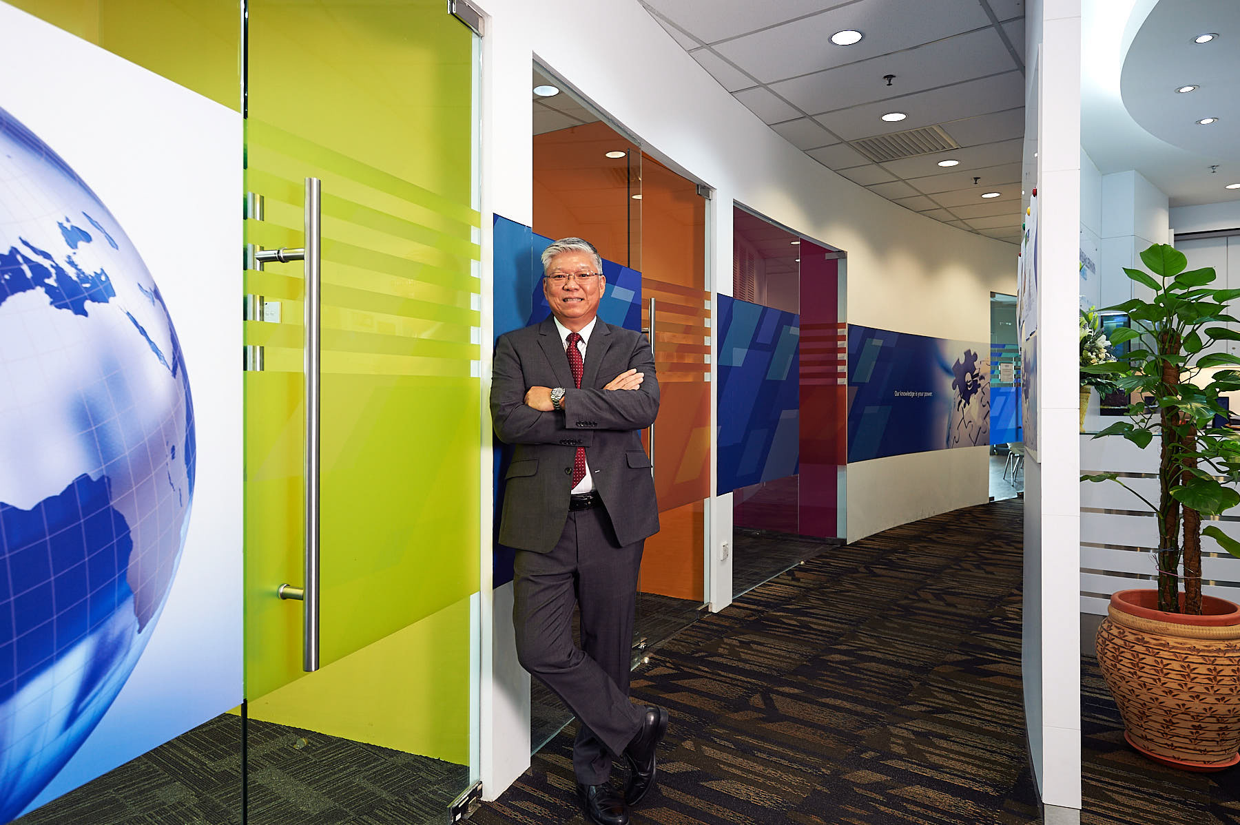 Portrait Shoot of Marsh Insurance CEO Mr. CB Lim, Rob Waller Photography