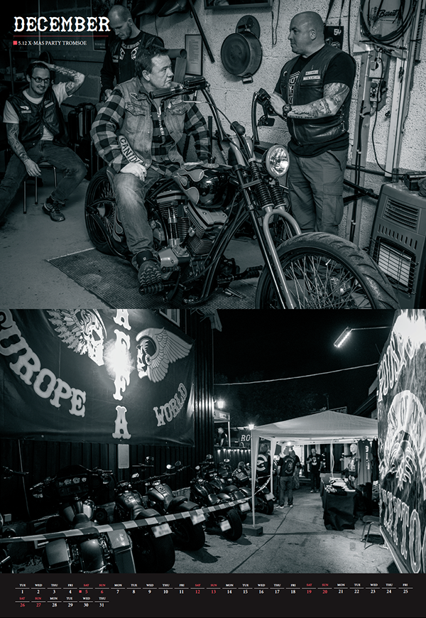 dveg det v ar en gang jarle hetland bjørlin HELLS ANGELS CALENDAR