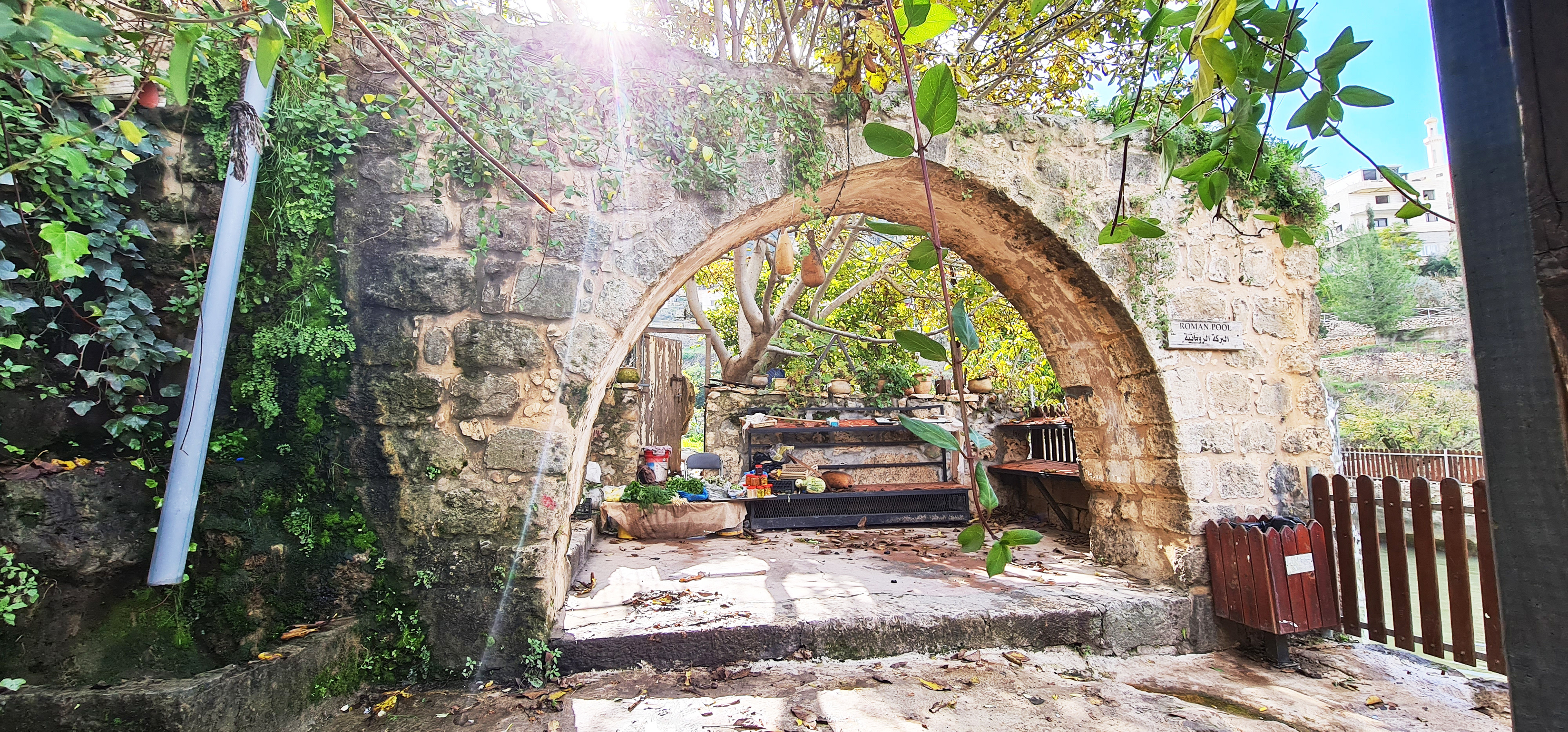 Entrance to Roman Pool