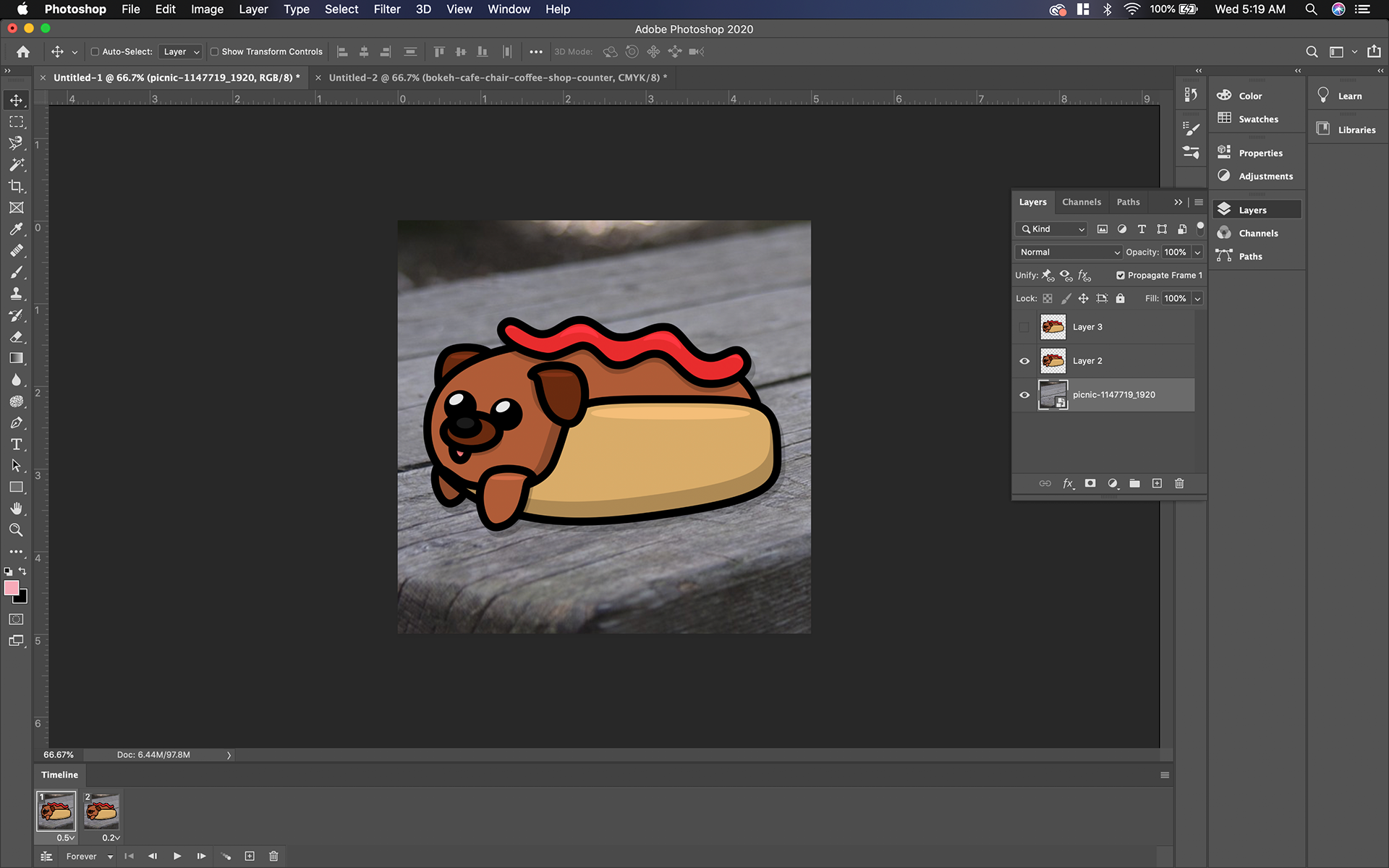 HotDog GIF process