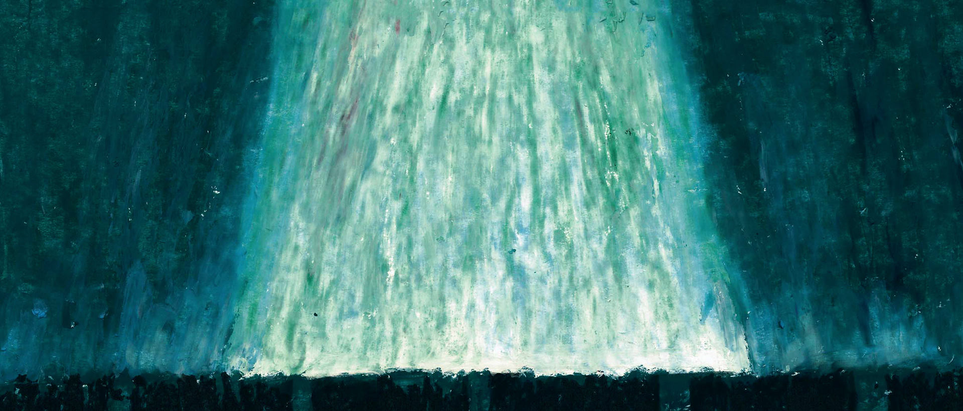 Fall of the Ibis King stage spotlight oil pastel background art.