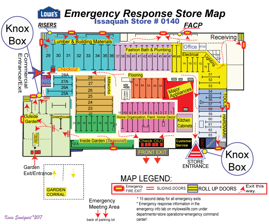 kevin sundquist Lowe s Store Map