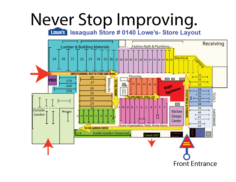 Woolworths Aisle Map Printout