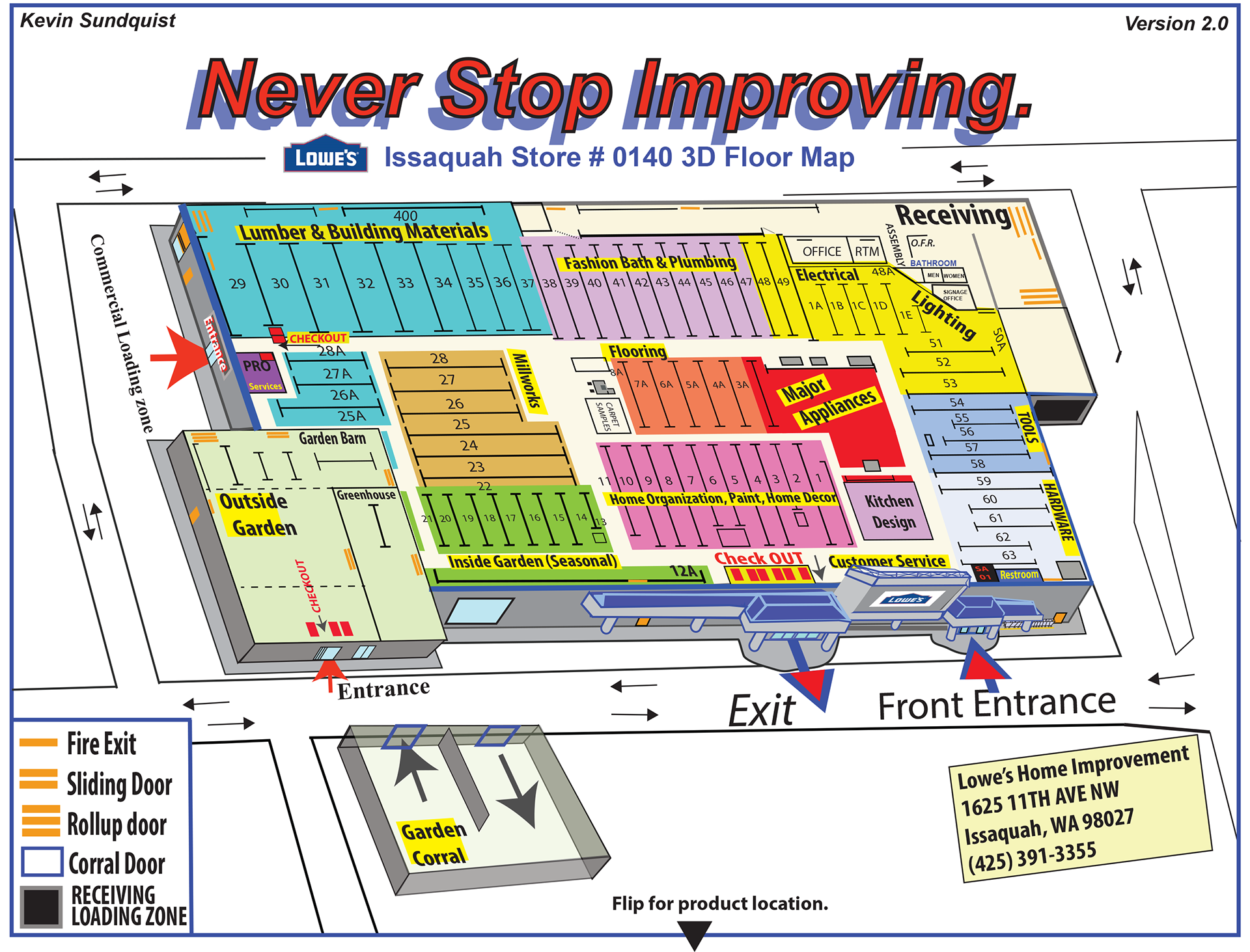 kevin sundquist Lowe s Store Map