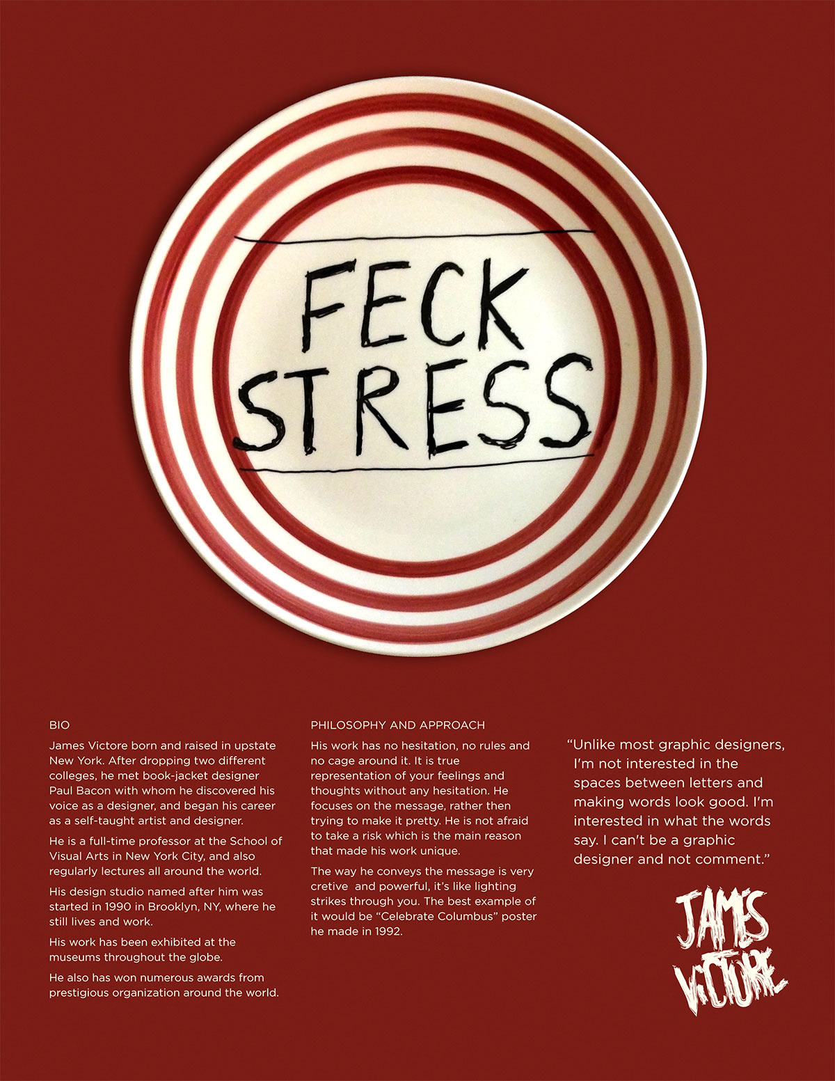 designer poster – James Victore