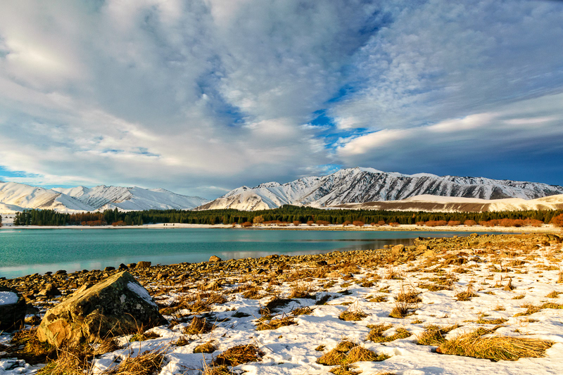 Snow at Lake Tekapo - South Canterbury