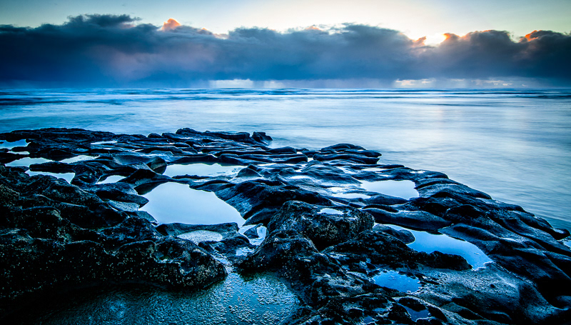 Evening storm, Muriwai Beach - Auckland